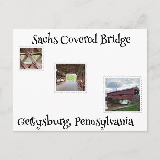 Sachs Covered Bridge Briefkaart (Voorkant)