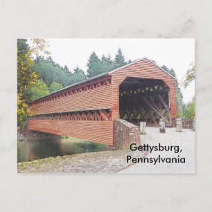 sachs Covered Bridge nabij Gettysburg PA Briefkaart