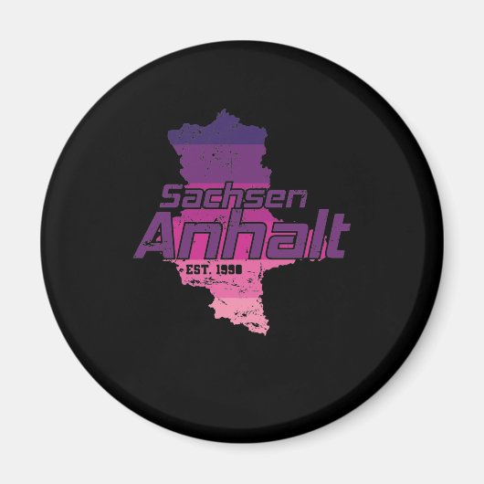 Sachsen Anhalt Bundesland Deutschland Stadt Magneet (Voorkant)