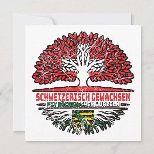 Sachsen Sächsisch Schweizer Schweiz Baum Wurzel Kaart (Voorkant)