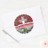 Sachsen Sächsisch Schweizer Schweiz Baum Wurzel Ronde Sticker (Envelop)