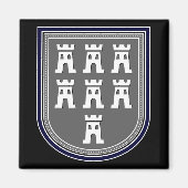 Sachsen Wappen Magneet (Voorkant)