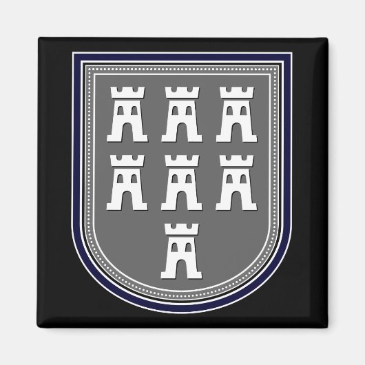 Sachsen Wappen Magneet (Voorkant)