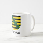 Sachsen Wappen Wapenstaart Koffiemok (Voorkant rechts)