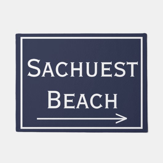 Sachuest Second Beach Newport RI Doormat Deurmat (Voorkant)