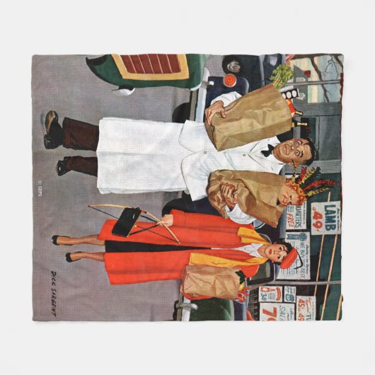 Sack Full of Trouble Fleece Deken (Voorkant (Horizontaal))