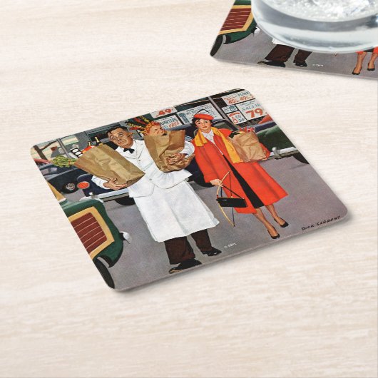 Sack Full of Trouble Kartonnen Onderzetters (Schuin)