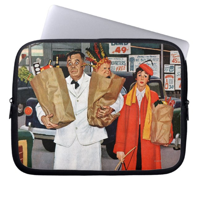 Sack Full of Trouble Laptop Sleeve (Voorkant)