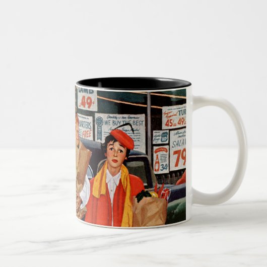 Sack Full of Trouble Tweekleurige Koffiemok (Rechts)