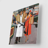 Sack Full of Trouble Vierkante Klok (Hoek)