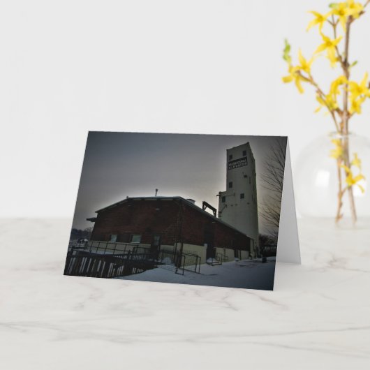 "Sack House" kerstkaart Kaart (Gele Bloem)