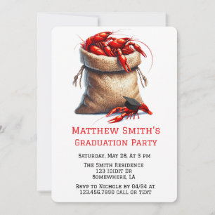 Sack of Crawfish Afstudeerfeest Kaart