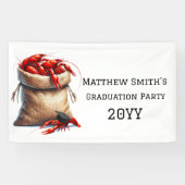 Sack of Crawfish Afstudeerfeest Spandoek (Horizontaal)