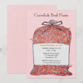 Sack of Crawfish Boil Party Kaart (Voorkant / Achterkant)