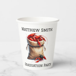 Sack van Crawfish Graduation Party Custom Papieren Bekers