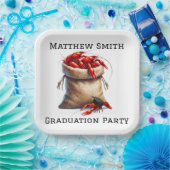 Sack van Crawfish Graduation Party Custom Papieren Bordje (Feest)