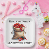 Sack van Crawfish Graduation Party Custom Papieren Bordje (Feest)