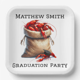 Sack van Crawfish Graduation Party Custom Papieren Bordje
