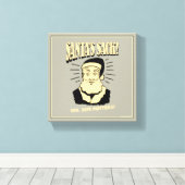 Sack van de kerstman: Ja, maat telt Canvas Afdruk (Insitu (Houten vloer))