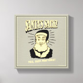 Sack van de kerstman: Ja, maat telt Canvas Afdruk (Voorkant)