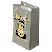 Sack van de kerstman: Ja, maat telt Klein Cadeauzakje (Achterkant Gekanteld)