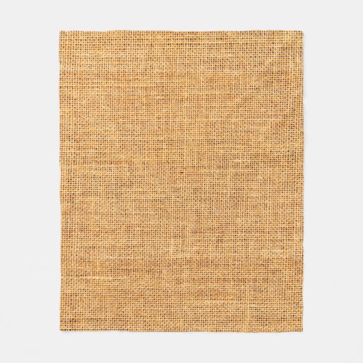 Sackcloth-structuur voor achtergrond fleece deken (Voorkant)