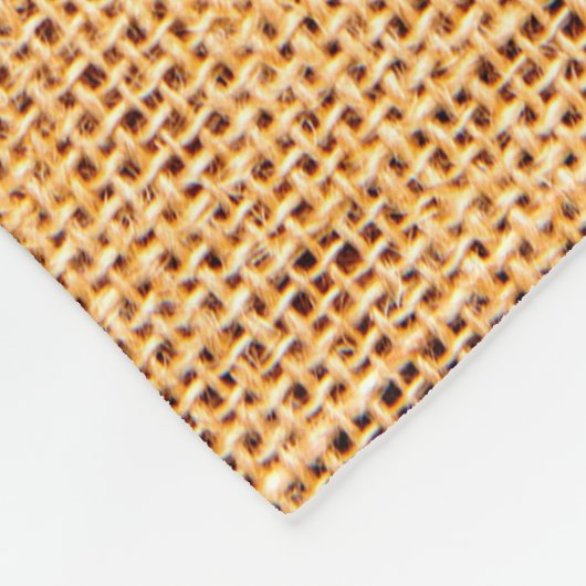 Sackcloth-structuur voor achtergrond fleece deken (Hoek)