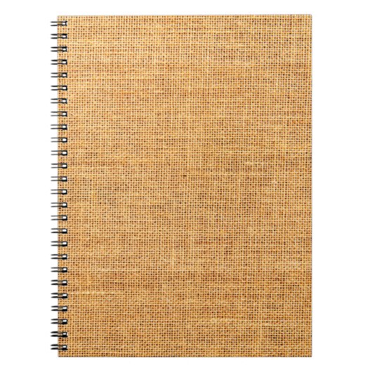 Sackcloth-structuur voor achtergrond notitieboek (Voorkant)