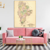 Saco, Biddeford Canvas Afdruk (Insitu (Woonkamer))