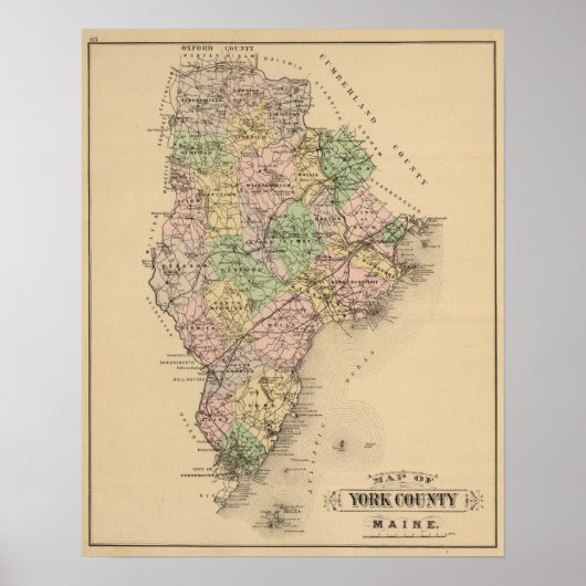 Saco, Biddeford Poster (Voorkant)