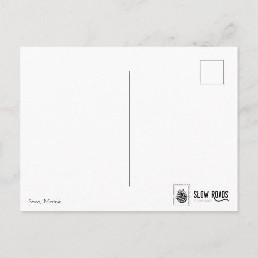 Saco Health Preserve Sneeuw Briefkaart (Achterkant)