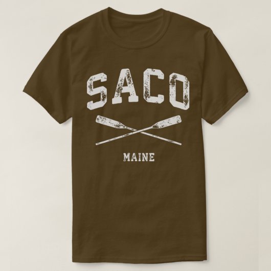 Saco Maine  Nautical Crossed Oars T-shirt (Design voorkant)