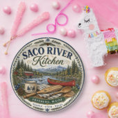 Saco River Fryeburg Maine Keuken Melamine Bord (Feest)