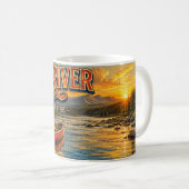 Saco River Fryeburg Maine koffiemok (Voorkant rechts)