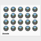 Saco River Fryeburg Maine Ronde Sticker (Vel)