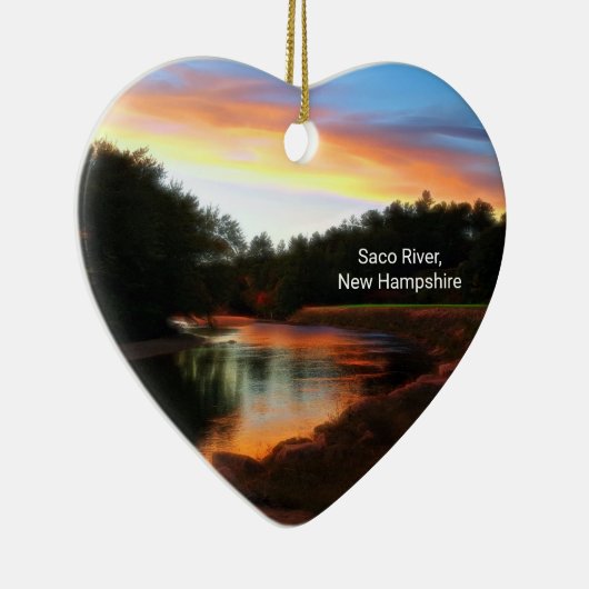 Saco River Heart Ornament (Rechts)