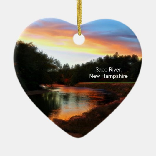 Saco River Heart Ornament (Voorkant)