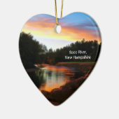 Saco River Heart Ornament (Links)