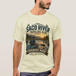 Saco River Paddlers Club Fryeburg Maine Tiener T-shirt