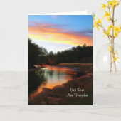Saco Rivier Zonsondergang Wenskaart Kaart (Gele Bloem)
