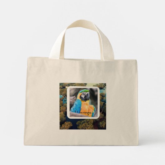 Sacola Mini Arara Tote Bag (Achterkant)
