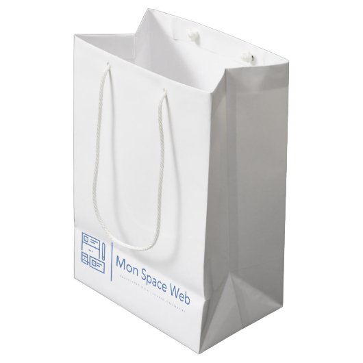 Sacola para Presente Mon Space Web Medium Cadeauzakje (Voorkant Gekanteld)