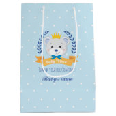 Sacola para presentes “Baby Prince Bear ” Medium Cadeauzakje (Achterkant)