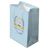 Sacola para presentes “Baby Prince Bear ” Medium Cadeauzakje (Achterkant Gekanteld)