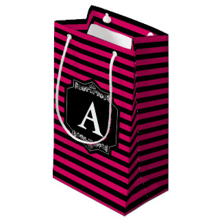 Sacola Presentes Listras Pink Monograma Klein Cadeauzakje