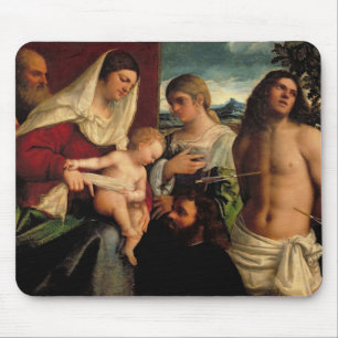 Sacra Conversation met SS. Catherine, Sebastian Muismat