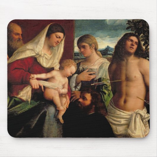 Sacra Conversation met SS. Catherine, Sebastian Muismat (Voorkant)