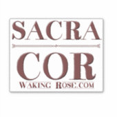 Sacra Cor sticker (Voorkant)
