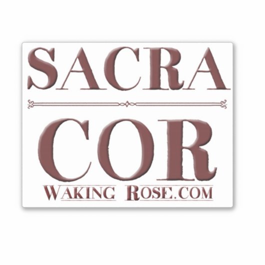 Sacra Cor sticker (Voorkant)