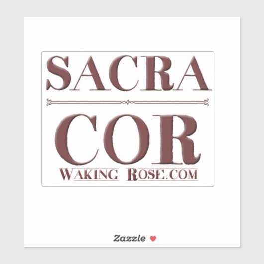 Sacra Cor sticker (Vel)
